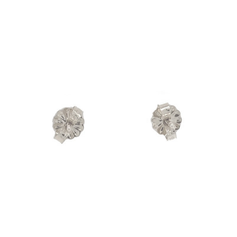 akoya aa white pearl studs earring 14k white gold 6.5 mm