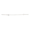curved bar necklace 5 princess cut diamonds  0.99 ctw 18k white gold