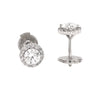 halo stud round brilliant cut diamond earrings 0.85 cts t.w. 18k white gold