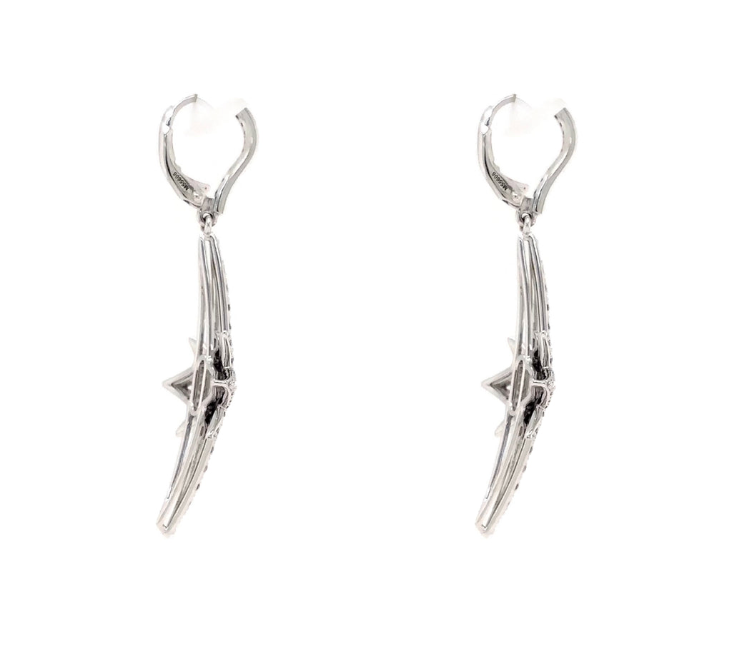 Christopher Designs Crisscut® Heavenly Magic of Brilliantly Shining Stars L'Amour Drop Earrings - Image 4 of 4
