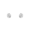diamond studs post earrings 0.35cts 14k white gold