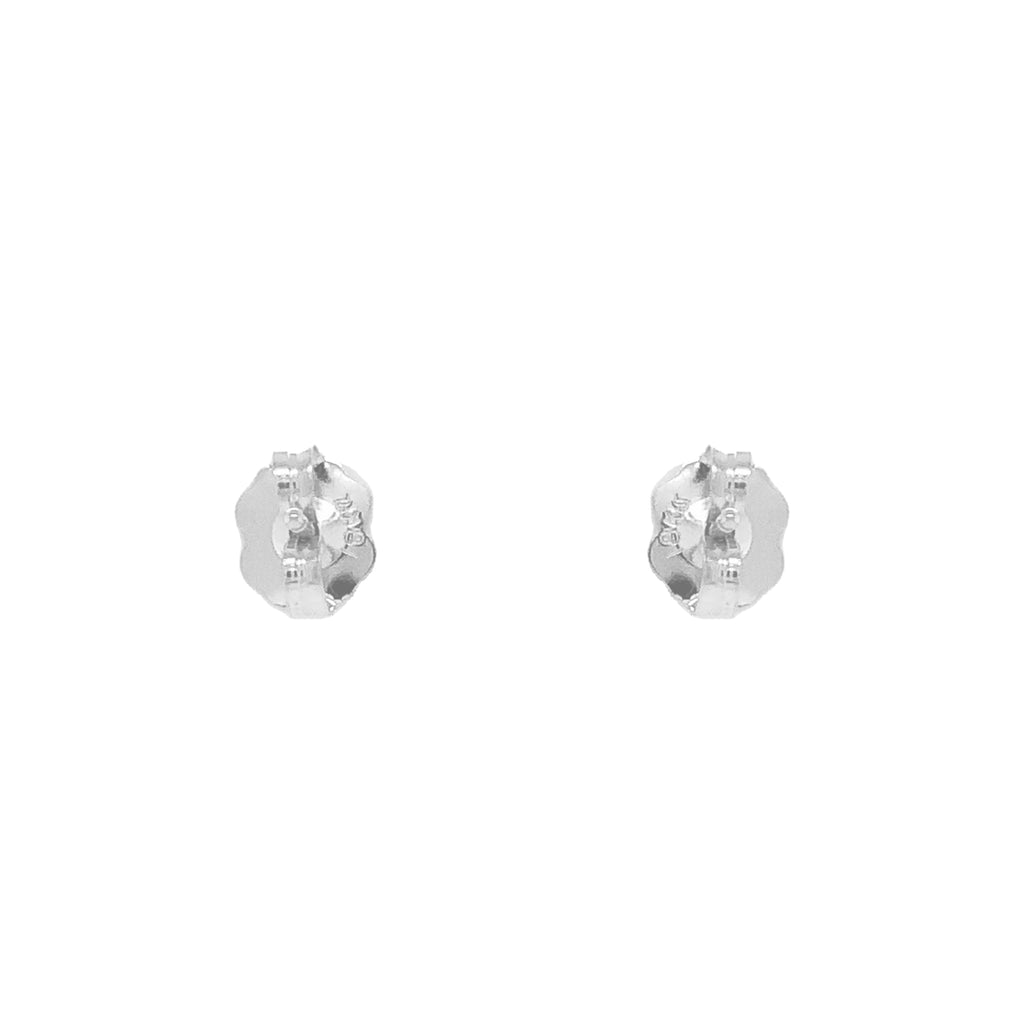 diamond studs post earrings 0.35cts 14k white gold