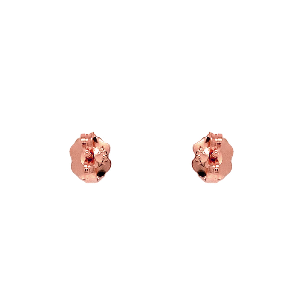 martini set studs diamond =0.10 cts  14karat rose gold