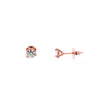 martini set studs diamond =0.10 cts  14karat rose gold