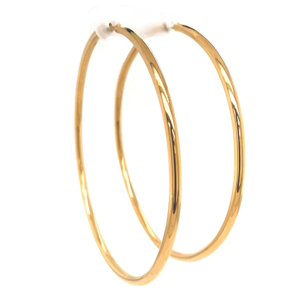 big hoop earrings in 14kt yellow gold