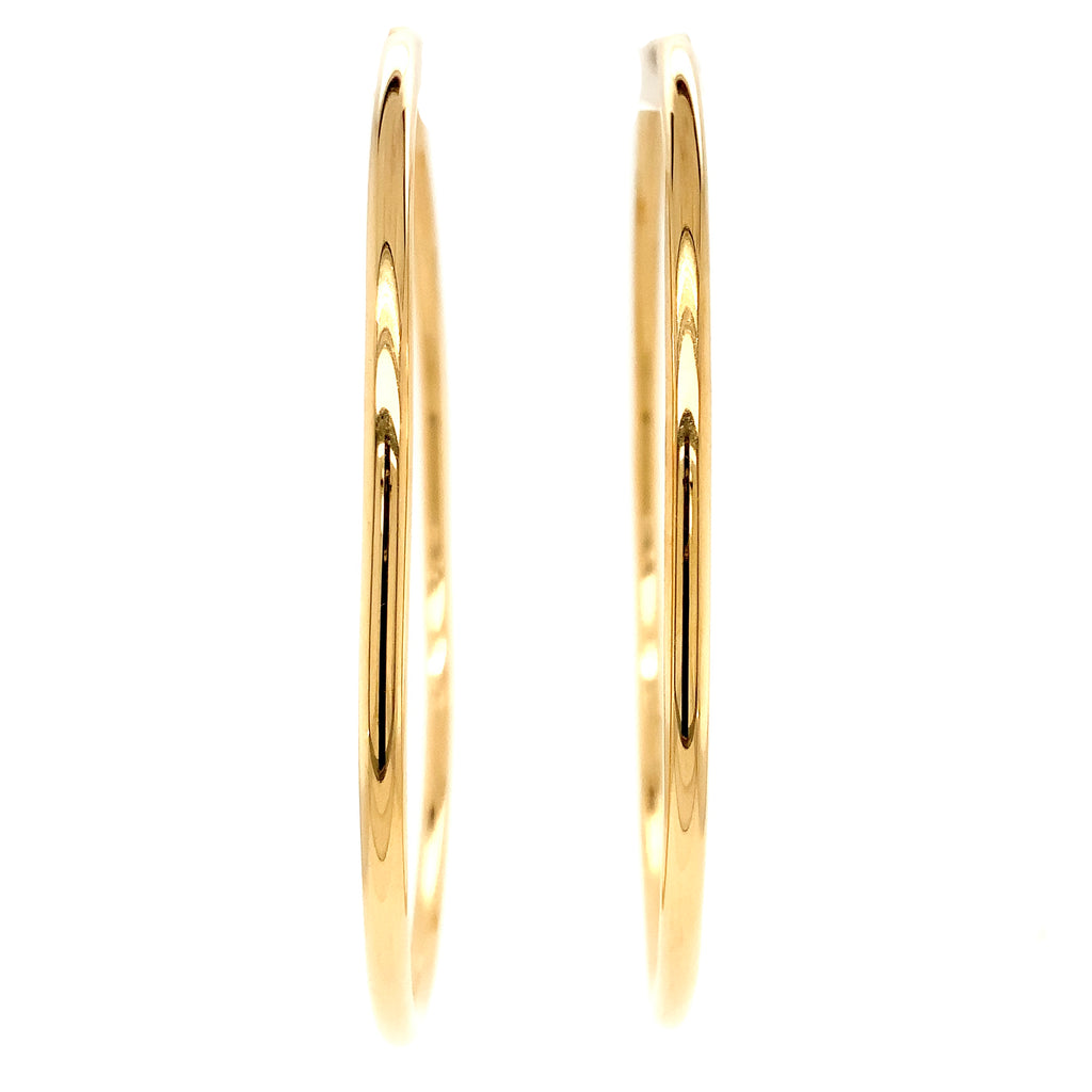 big hoop earrings in 14kt yellow gold