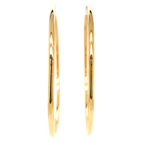big hoop earrings in 14kt yellow gold