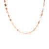 mirror link necklace in 14kt rose gold