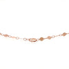 mirror link necklace in 14kt rose gold