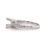 platinum semi mounting 8 round brilliant diamonds equals to .12ctw holds up to 6.5mm to 7mm stone
