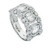 christopher designs l'amour crisscut® 3 diamond band 1.73 ctw 18 kt white gold