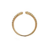 open round brilliant cut diamond stackable band 0.25 ctw 14k yellow gold