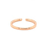 open round brilliant cut diamond stackable band 0.25 ctw 14k rose gold