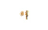 opal, diamond and emerald earring sterling silver gold vermeil