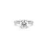 asba collection pave 4 prong round diamond semi mounting 14 kt white gold 0.44 ct t.w.