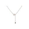 a link collection metropolitan forevermark 11 diamond lariat necklace in 18 kt white gold 1.02cts t.w.