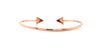 open wire cuff diamond 0.25 14 karat rose gold