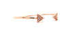 open wire cuff diamond 0.25 14 karat rose gold