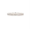 filigree milgrain beaded stackable diamond band 14k white gold 0.25