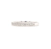 filigree milgrain beaded stackable diamond band 14k white gold 0.25