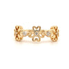 heart motif stackable diamond band in 14 karat yellow gold  0.15 cts tw