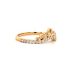 tiara shaped stackable wedding band in 14 karat yellow gold 0.30 cts t.w.