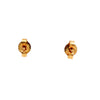 pinkish freshwater pearl stud earrings in 14k of yellow gold