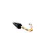 vintage bird 14k white and yellow gold agate umbrella brooch with diamonds and color stones