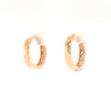 diamond 0.69cts huggie  earring.18 karat rose gold.