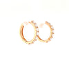 diamond 0.69cts huggie  earring.18 karat rose gold.
