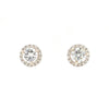 diamond jacket earring 0.20cts 14k white gold