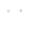diamond studs post earrings 0.35cts 14k white gold