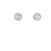 diamond jacket earrings 0.15 cts 14k white gold