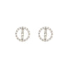 diamond jacket earring 0.20cts 14k white gold