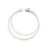 cz inside-out hoop earrings in gold color with secure lock