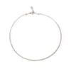 a link collection flexible diamond choker necklace 18 kt white gold. 16 "  2.52 cts t.w.