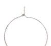 a link collection flexible diamond choker necklace 18 kt white gold. 16 "  2.52 cts t.w.
