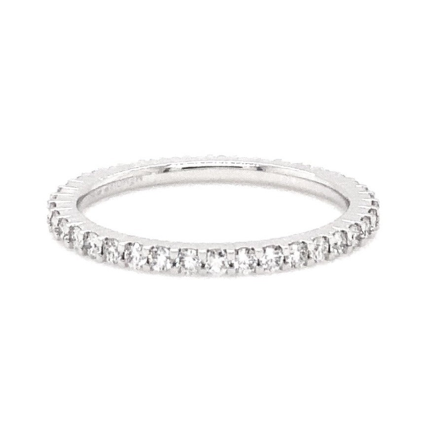 Memoire Petite Prong Collection Eternity Diamond 0.50 ct. Band in Platinum - Image 1 of 4