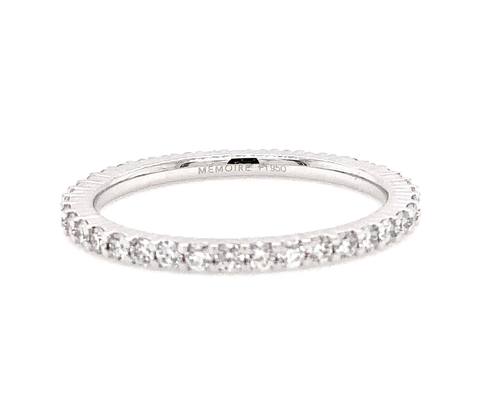 Memoire Petite Prong Collection Eternity Diamond 0.50 ct. Band in Platinum - Image 3 of 4