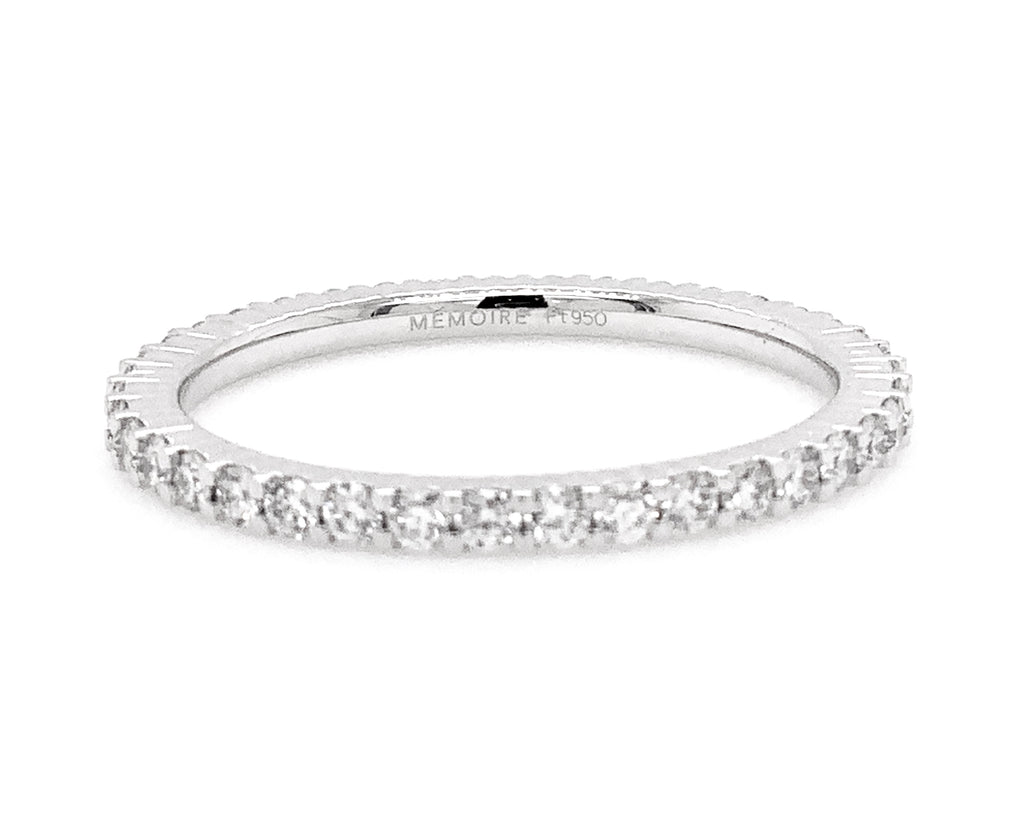 Memoire Petite Prong Collection Eternity Diamond 0.50 ct. Band in Platinum - Image 2 of 4