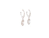 marquise shaped diamond halo drop earring in 18 kt white gold  1.91 cts t.w.