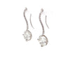brilliant cut star 129 diamond drop earrings 5.34 cts tw 18 kt white gold