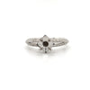 diamond semi mounting 18 kt white gold 0.36 ctw