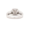 semi mounting wth halo 0.65 ctw with wedding band 0.25 ctw 14k white gold