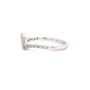 diamond halo semi mounting wedding set diamonds  0.95ctw 14 karat white gold