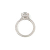 asba collection pave 4 prong round diamond semi mounting 14 kt white gold 0.44 ct t.w.