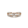ostbey diamond semi mounting round brilliant cut diamonds 0.47 ctw 14k white and rose gold