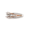 ostbey diamond semi mounting round brilliant cut diamonds 0.47 ctw 14k white and rose gold