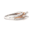 ostbey diamond semi mounting round brilliant cut diamonds 0.47 ctw 14k white and rose gold