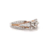 ostbey diamond semi mounting round brilliant cut diamonds 0.47 ctw 14k white and rose gold
